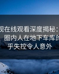 蘑菇影视在线观看深度揭秘：内幕风波背后，圈内人在地下车库的角色近乎失控令人意外