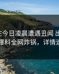主持人在今日凌晨遭遇丑闻 出乎意料，51爆料全网炸锅，详情速看